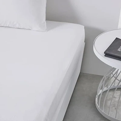 Immagine di TODAY Essential Lenzuolo con angoli, 140 x 190 cm, 2 persone, 100% cotone, tinta unita, gesso