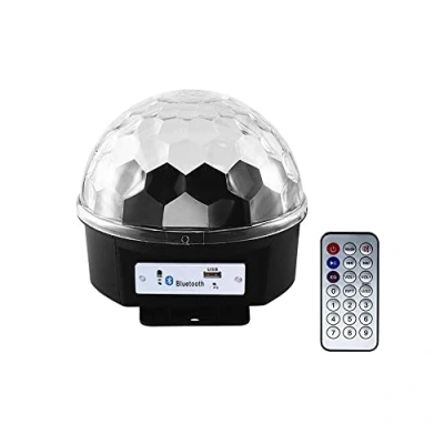 Immagine di Kovalmax® Sfera luce led RGB lampada effetti strobo da discoteca usb sd multicolore