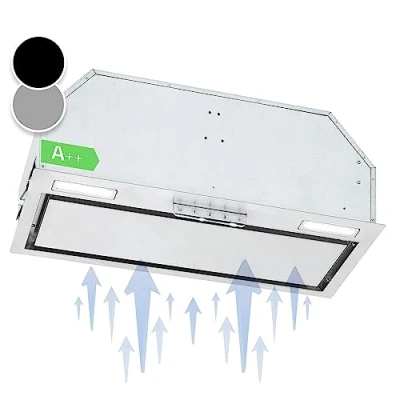 Immagine di Klarstein Cappa Aspirante 70cm, Cucina con Filtro in Alluminio Lavabile Lavastoviglie, Incasso Flusso d&#039;Aria 508 m3/h, Luci LED, Sottopensile Touch Control