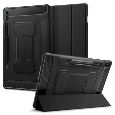 Immagine di Spigen Cover Rugged Armor Pro Compatibile con Samsung Galaxy Tab S10+ Plus (2024), S9+ (2023) Nero
