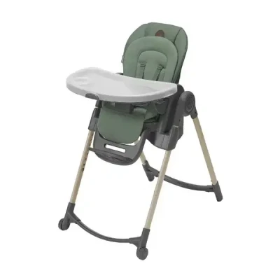 Immagine di Maxi Cosi Minla Seggiolone pappa Evolutivo 6 in 1, 0 14 Anni, fino a 60 kg, Bimbi Reclinabile e Regolabile Altezza, 4 Posizioni Vassoio, Poggiapiedi Regolabile, Beyond Green