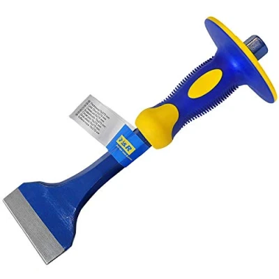 Immagine di S&amp;R Scalpello Piatto da Muratore con paracolpo 72 x 275mm. Per pavimenti, pietre e giunti metallici