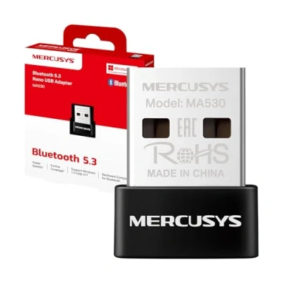 Immagine di Mercusys TP Link MA530 Adattatore USB Bluetooth 5.3, per PC, Stampanti, Altoparlanti ecc, Design Ultra Compatto, Windows 11/10/8.1/7, Supporta i Dispositivi di Versioni Precedenti