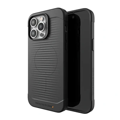 Immagine di Custodia protettiva Zagg Gear Havana Snap D30 compatibile con iPhone 14 Plus, sottile, antiurto, ricarica wireless, (nera)