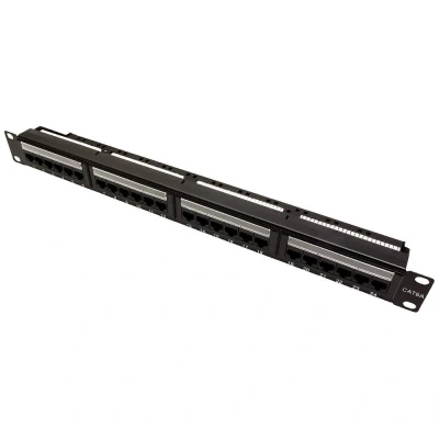 Immagine di Value 24 Porte Patchpanel di rete 483 mm (19) CAT 6A 1 U Nero