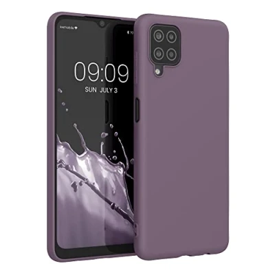 Immagine di kwmobile Custodia Compatibile con Samsung Galaxy A12 Cover Back Case per Smartphone in Silicone TPU Protezione Gommata uva