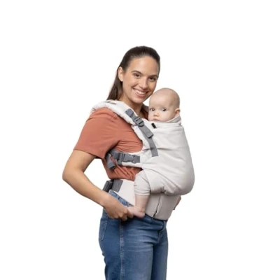 Immagine di Boba X zaino portabebè, neonato e bambini piccoli, da porteo per bambino, regolabile, marsupio ergonomico, 3 a 20 kg (Linen Rye_, 1 pezzo (confezione 1)