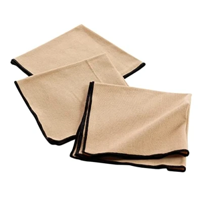 Immagine di douceur d&#039;intérieur, 3 tovaglioli (40 x 40 cm) Mistraline Beige, Cotone Riciclato