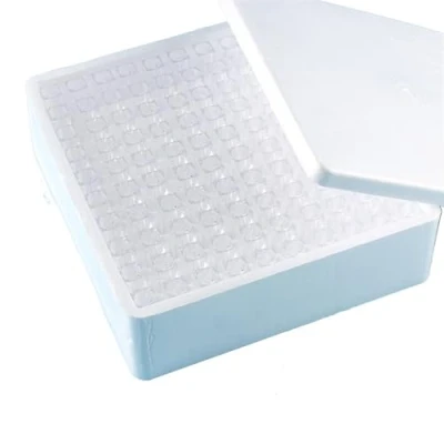 Immagine di Polystyrene Disposable Cuvette Spectrophotometry Cuvettes for 4.5 ml, Pack of 100 (Disposable) PS material, with lid