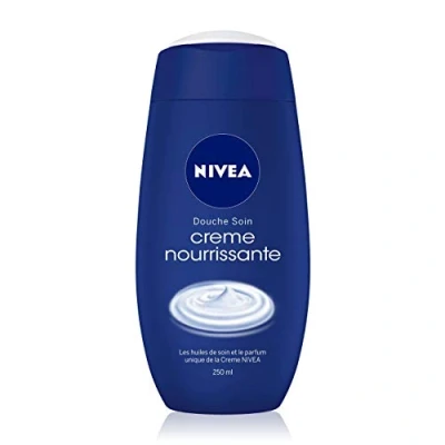 Immagine di NIVEA Doccia Crema nutriente (1 x 250 ml), detergente corpo con profumo unico della crema, Cura idratante e per pelli molto secche