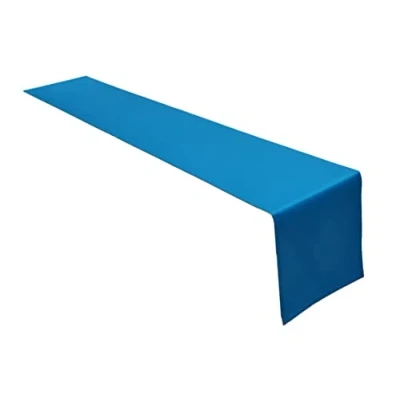 Immagine di Runner da tavola di alta qualità in 100% cotone, collezione Concetto, colore e dimensioni a scelta (runner 40 x 250 cm, azzurro cielo)