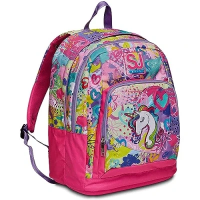 Immagine di Seven Doppio Scomparto Advanced SJ GANG Zainetto per bambini, Taglia: One Size, Fucsia