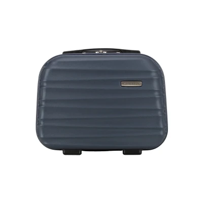 Immagine di WITTCHEN GROOVE Line Stabile Custodia per cosmetici Borsa da toilette Rigido in ABS Tracolla removibile Taglia XS Blu scuro