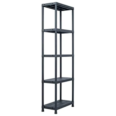 Immagine di Toomax scaffale a 5 ripiani in plastica universal 63 5, colore nero, dimensioni 60x30x180h