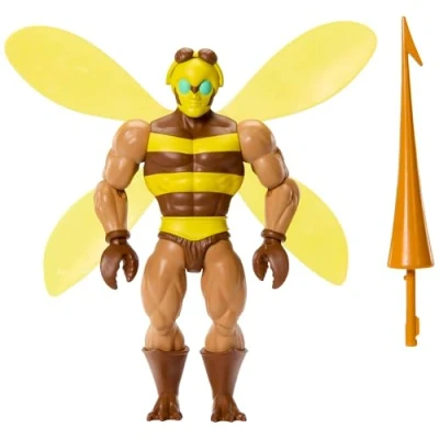 Immagine di Masters of the Universe Origins Buzz Off Cartoon Collection, action figure leader delle api dalla serie MOTU anni &#039;80, giavellotto incluso, giocattolo da collezione, 6+ anni, JBM88