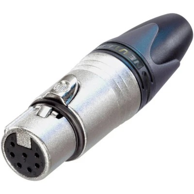 Immagine di Neutrik NC7FXX Connettore XLR Presa dritta Numero Poli (num): 7 Argento 1 pz.