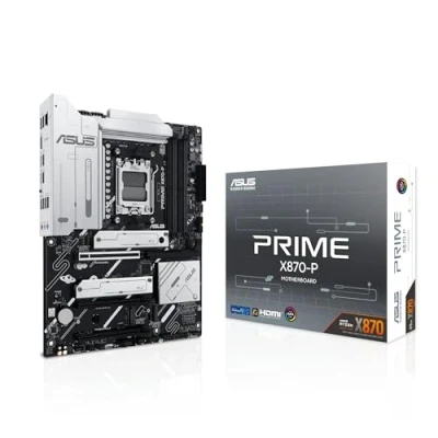 Immagine di ASUS PRIME X870 P Scheda Madre AMD Ryzen AM5, slot PCIe 5.0 x16 con pieno supporto per schede grafiche di nuova generazione, 4 M.2, DDR5, porte USB 40Gbps Type C, Q Release