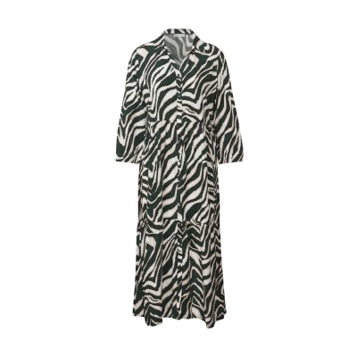 Immagine di Street One A144561 Abito con Balze Fantasia, Pine Grove Green, 42 Donna