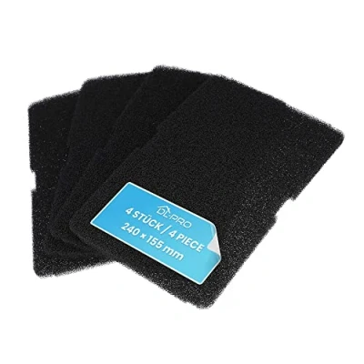 Immagine di 4x DL pro Filtro in schiuma 240 x 155 mm adatto per Beko 2964840100 2964840200 asciugatrice scambiatore di calore