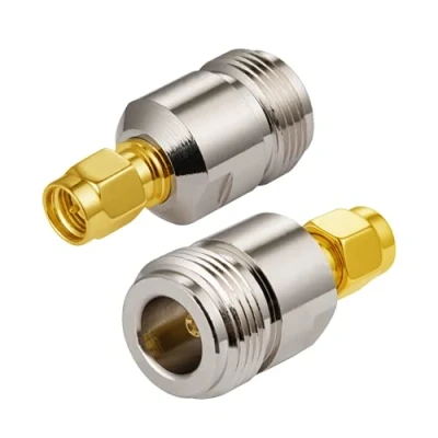 Immagine di Vecys Adattatore SMA Tipo N Maschio a Femmina per Cavo Antenna Wi Fi Router wireless WLAN (2 pezzi)