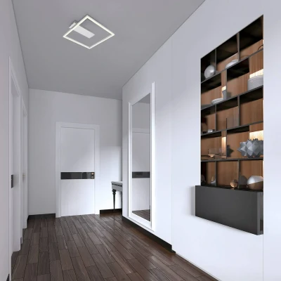 Immagine di BRILONER lampada da soffitto LED Frame, bianco caldo, 12W, soggiorno, camera letto, 320x300x50 mm (LxLxH)