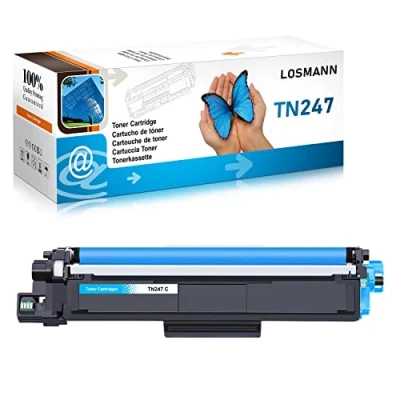 Immagine di LOSMANN 1x Ciano Toner compatibile per Brother TN 247 243 MFC L3770CDW L3750CDW HL L3230CDW L3210CW L3710CW DCP L3550CDW L3730CDN L3510CDW L3270CDW L3517CDW