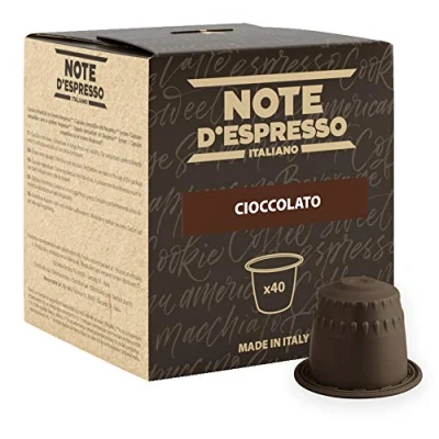 Immagine di Note D&#039;Espresso, Cioccolato, Capsule Compatibili Soltanto con sistema NESPRESSO*, 40 caps