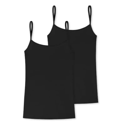 Immagine di uncover by Schiesser 2 PACK Maglietta intima, Donna, Taglia: Small, Schwarz