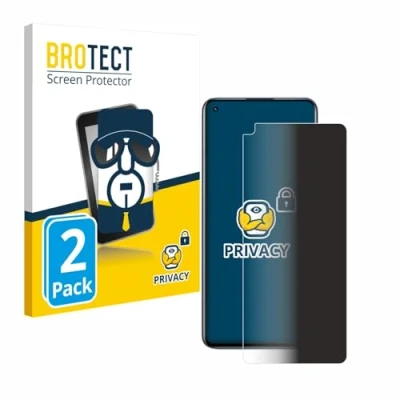 Immagine di brotect (2 Pezzi Pellicola Privacy per realme GT Neo 2 [Anti Spy, Protettiva Chiara, Blue Light Filter]