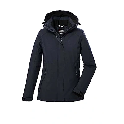 Immagine di killtec Donne Giacca funzionale/giacca da esterno con cappuccio staccabile cerniera KOW 37 WMN JCKT, dark navy, 44, 39702 000