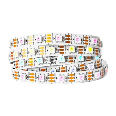 Immagine di BTF LIGHTING WS2812B IC RGB 5050SMD Oro puro Singolo Indirizzabile Colore Inseguimento Striscia LED 1M 60LED/m Flessibile Completo IP30 DC5V per il fai da te (Senza Adattatore o Controller)