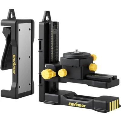 Immagine di ENVENTOR Professional Supporto Universale per Livella Laser,Staffa Laser Regolabile 1/4&#039;&#039; e 5/8&quot;,Base Magnetica Multifunzionale