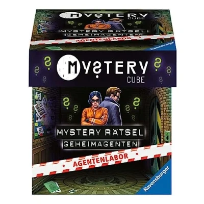 Immagine di Ravensburger Mystery Cube Il Laboratorio degli Agenti Puzzle per Gli Appassionati di Exit a Partire dai 10 Anni, Colore Bianco, Medium, 20227