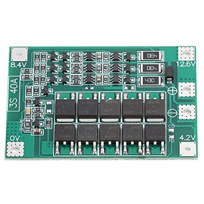 Immagine di FTVOGUE Scheda di protezione della batteria 3S 12V 40A del caricabatterie al litio PCB con bilanciamento carica