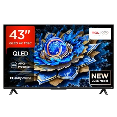 Immagine di TCL 43T69C 43 QLED 4K HDR, Google TV, Smart TV(Dolby Vision &amp; Atmos, Game Master, Motion clarity, compatibile con Assistant Alexa)