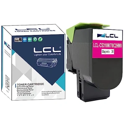 Immagine di LCL Cartucce di Toner Compatibile cartridges 3000Pagine CS310 CS310n CS310dn 70C0H30 700H3 70C2HM0 702HME 70C20M0 702M 70C20ME 702ME Sostituzione per Lexmark CS410 CS410n(Magenta)
