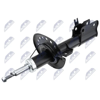 Immagine di NTY A NS 032 Ammortizzatore Assale anteriore Dx pressione del gas doppio tubo tipo McPherson Spina superiore, Collare inferiore