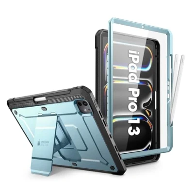 Immagine di SUPCASE Cover per iPad Pro 13 Pollici M4 2024 con Portapenne, [con Protezione Schermo e Supporto] Robusta tutto il corpo (Verde)