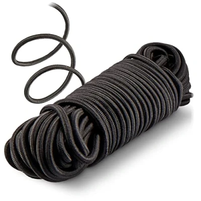 Immagine di com four® Corde Elastiche Corda di tensionamento per striscioni, Poster, Tende, padiglioni tenditori in Gomma Trasporto, Campeggio, Sport, Bagagli espansione