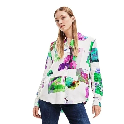 Immagine di Camicia manica lunga Desigual Trieste Bianco IT 40