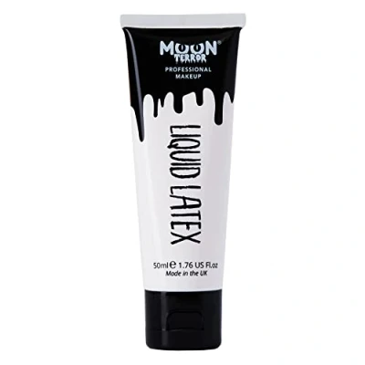 Immagine di Moon Terror Lattice liquido ProFX Trucco SFX per Halloween, funziona con sangue finto e pittura il viso effetti speciali, Bianco, 50 ml (confezione da 1)