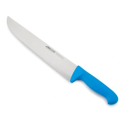 Immagine di Arcos Serie 2900 Coltello Scannare Macellaio Bistecca Lama Acciaio Inossidabile Nitrum 300 mm Manico Polipropilene Colore Blu