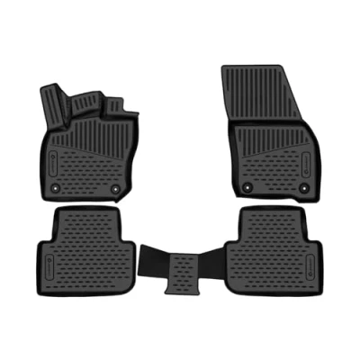 Immagine di Element tappetini in Gomma 3D Premium su Misura Adatti per Audi Q3, MK 2 (II), 2015 &gt;, Fuoristrada 5 Porte, 4 Pezzi.