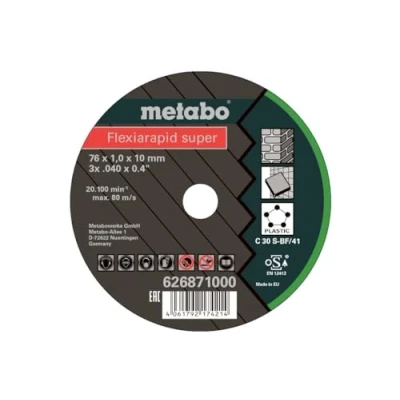 Immagine di METABO FLEXIARAPID SUPER 626871000 Mola per troncare, Rettificatore ad angolo 76 1 20100