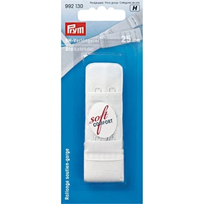 Immagine di Prym 25 mm Morbida Comfort, con Estensore per Reggiseno, 3 x 2 Ganci, Colore: Bianco