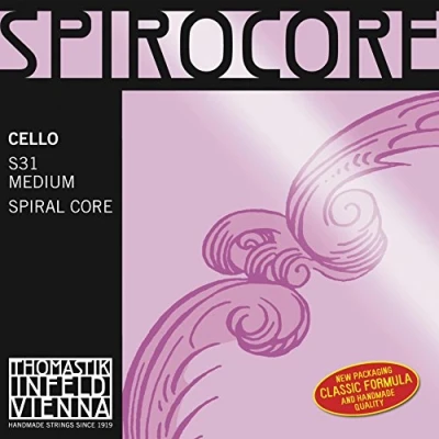 Immagine di C Violoncello Spirocore nucleo ritorto cromato