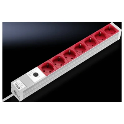 Immagine di Rittal DK 7240.260 Multipresa 7 vani, con presa IEC Alluminio 1 pz.