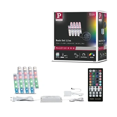 Immagine di Paulmann MaxLED RGBW 70627 Kit base striscia LED con spina 24 V 1.5 m RGB, Bianco caldo