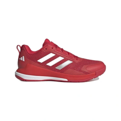 Immagine di adidas Performance Novaflight Indoor Scarpe da pallavolo, Uomo, Taglia: 43 1/3, Pure ruby metalic cloud white Tessuto / sintetico