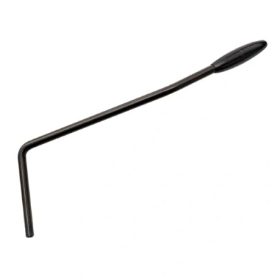 Immagine di Musiclily Ultra 5mm Push in Leva Tremolo Acciaio Inossidabile per Ponte Corea Wilkinson, Nero con Tappo